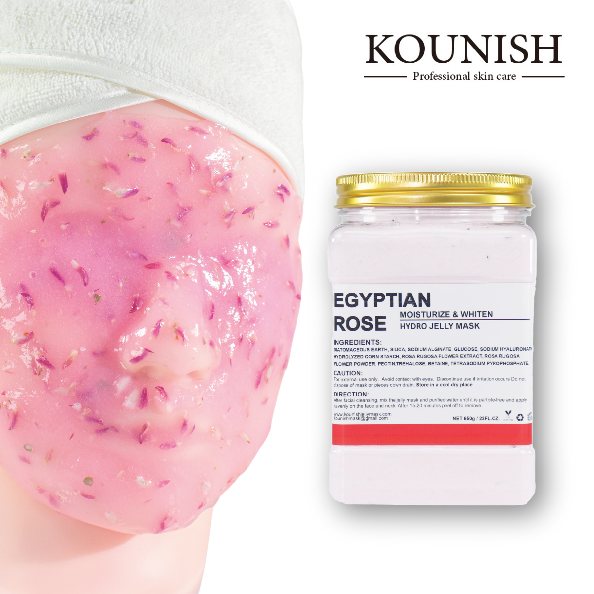 Egyptian Rose Jelly Mask – Brightening & Hydrating Facial