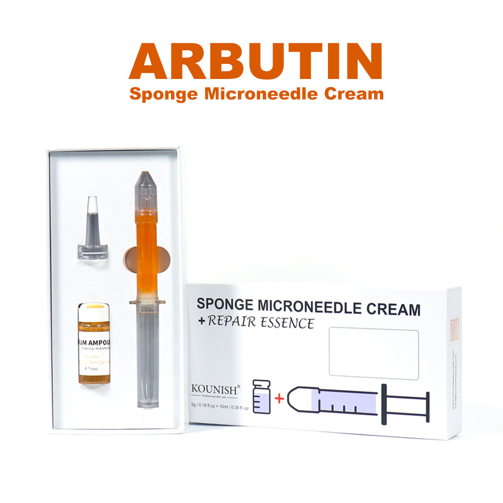 Brighten & Even Skin Tone with Alpha Arbutin Sponge Microneedle Cream – Your Glow-Up Essential