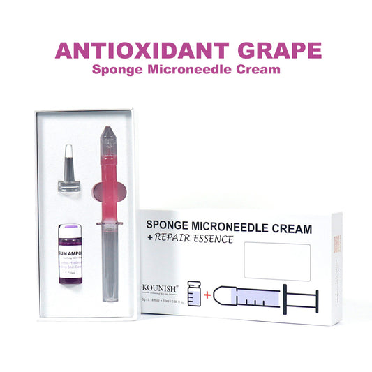 Glow Naturally with Antioxidant Grape Sponge Microneedle Cream – Fight Free Radicals & Revive Your Skin