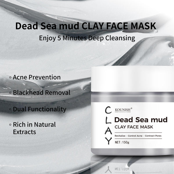 Dead Sea Mud Clay Face Mask for Cleaner Pores