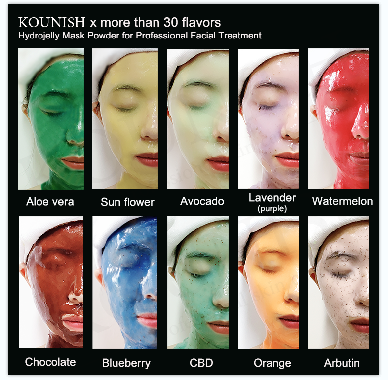 30 Flavors Korean Skincare Powder Mask