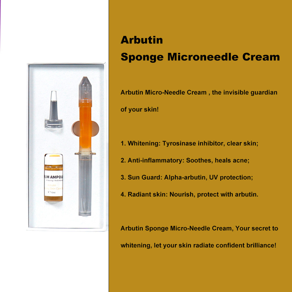 Brighten & Even Skin Tone with Alpha Arbutin Sponge Microneedle Cream – Your Glow-Up Essential