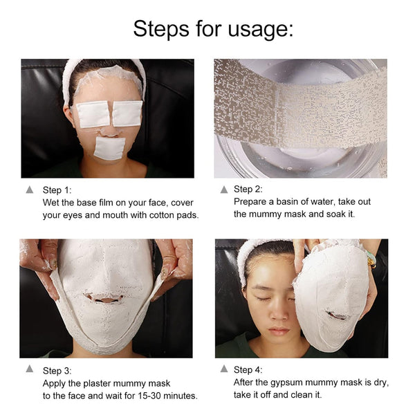 KOUNISH Professional White 3D Mummy Mask