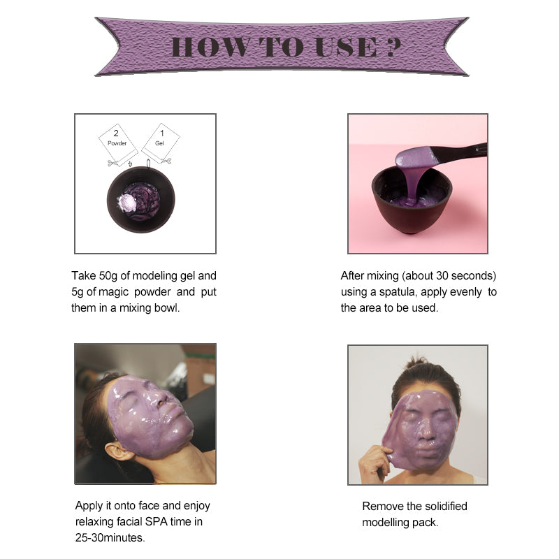 Korea Grape Hydrogel Jelly Facial Mask