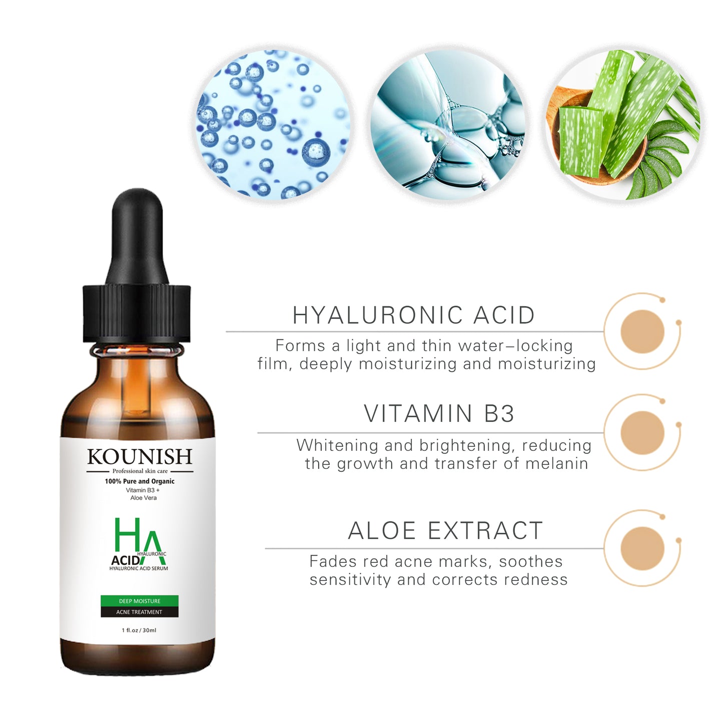 Hyaluronic Acid Facial Serum 30ml