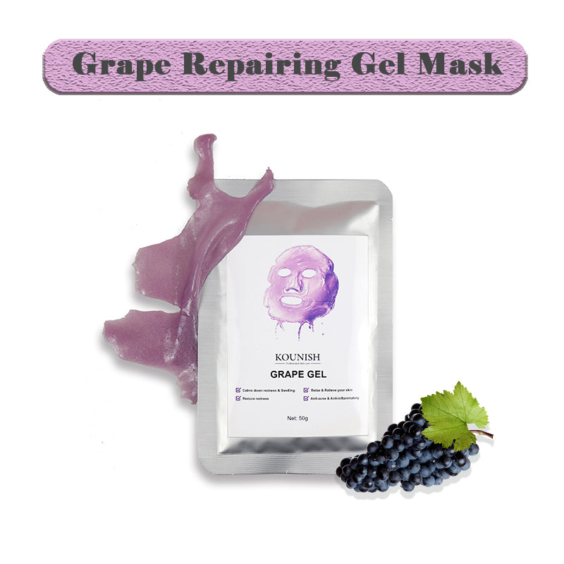 Korea Grape Hydrogel Jelly Facial Mask