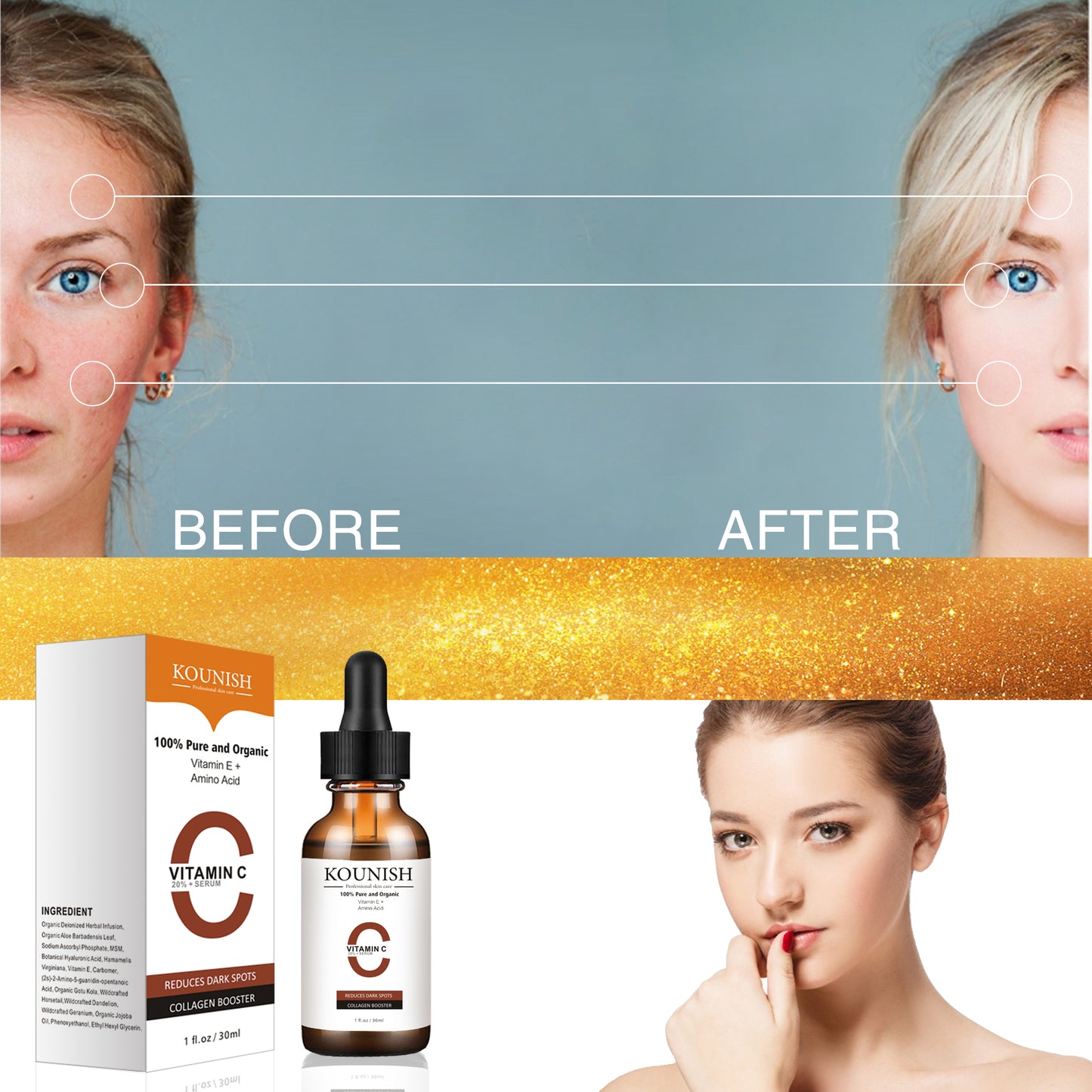 Natural Active Ingredients Vitamin C Serum