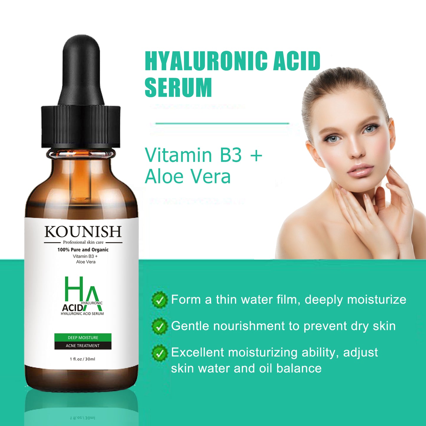 Hyaluronic Acid Facial Serum 30ml