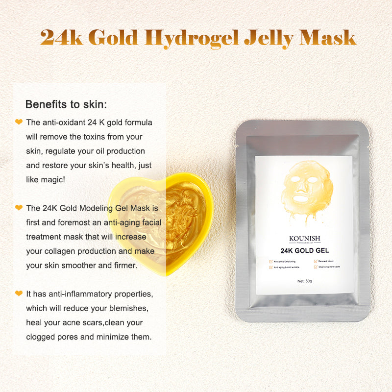 24k Gold Hydrogel  Professional Gel Mask